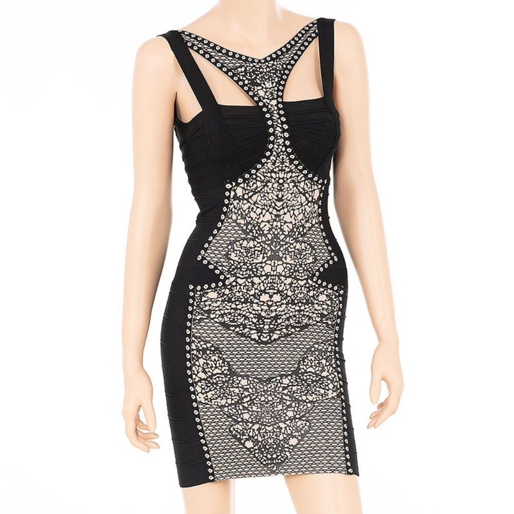 Print Design Bandage Dress